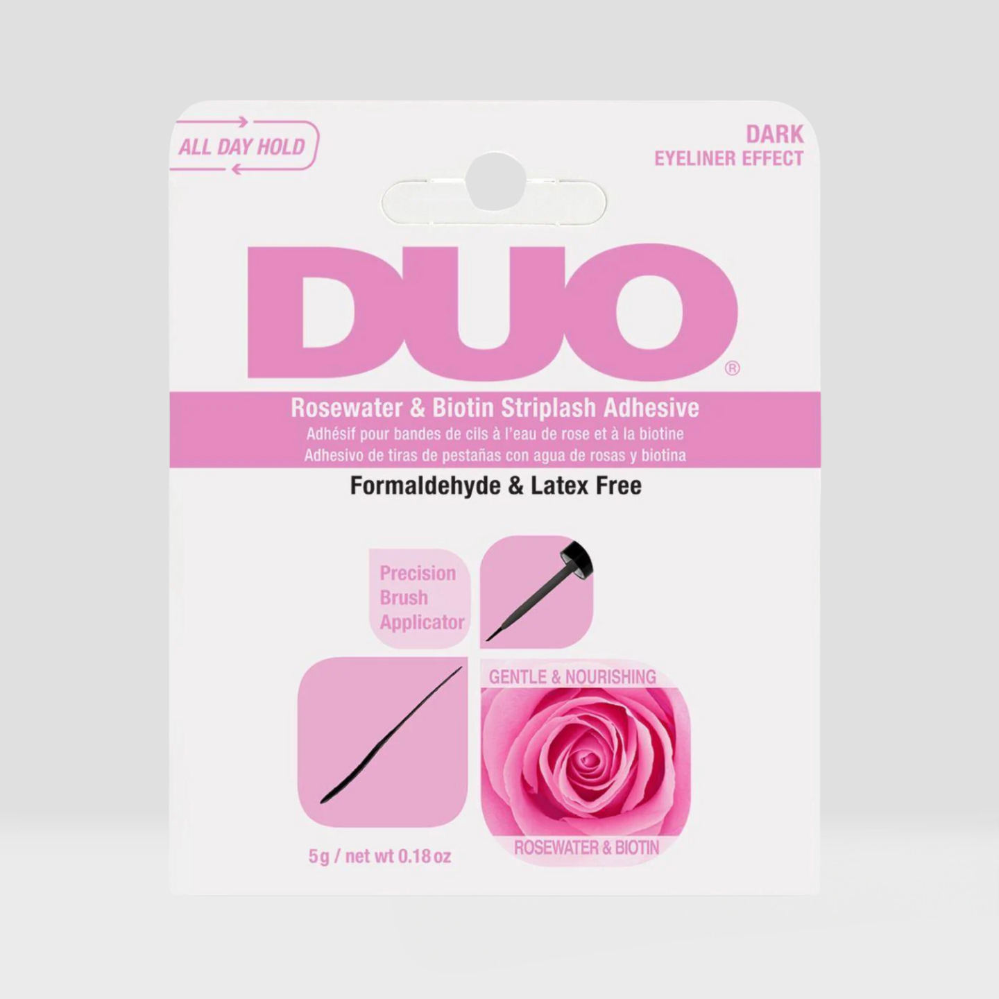 DUO Rosewater & Biotin Striplash Adhesive (Dark)