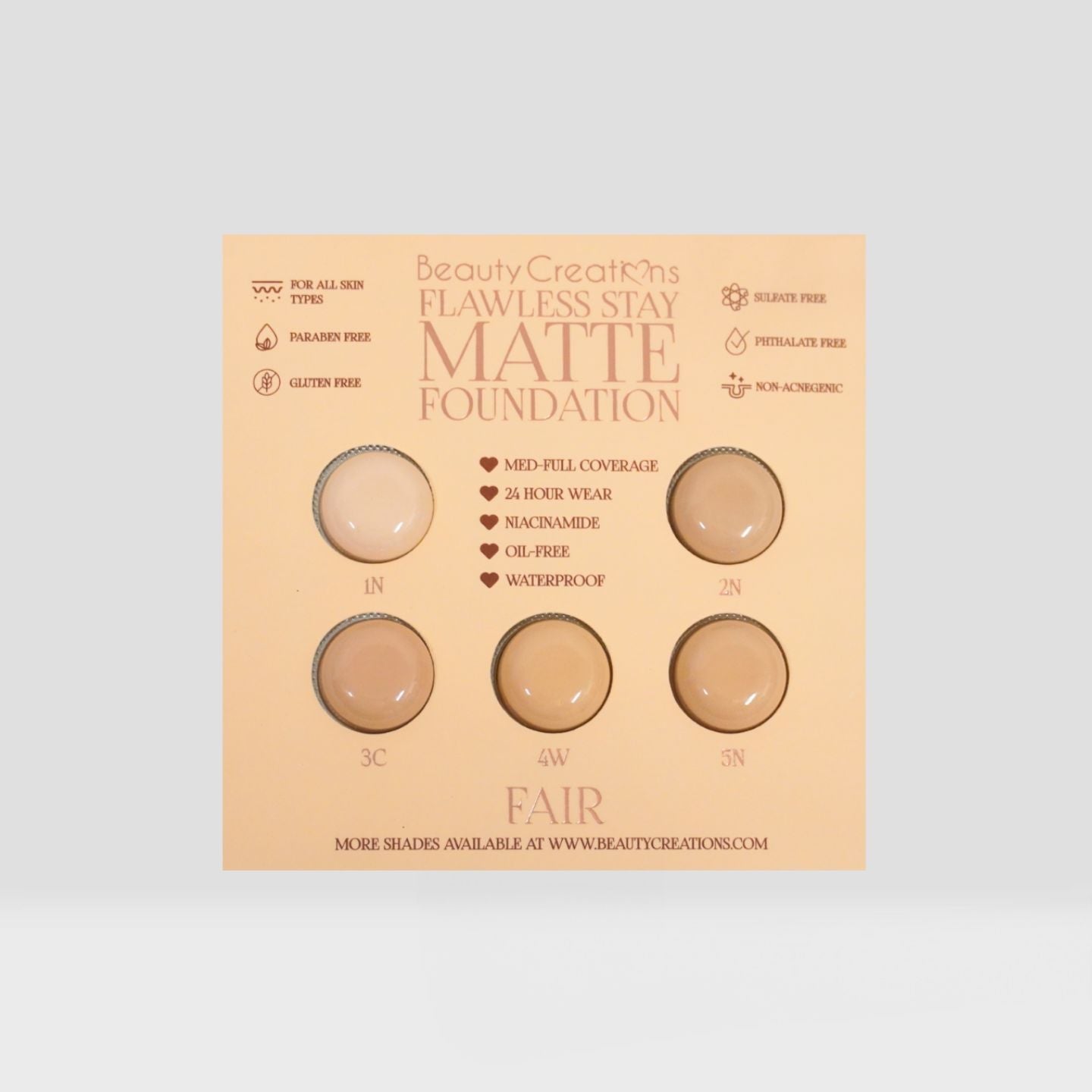 Flawless Stay Matte Foundation Group Samples