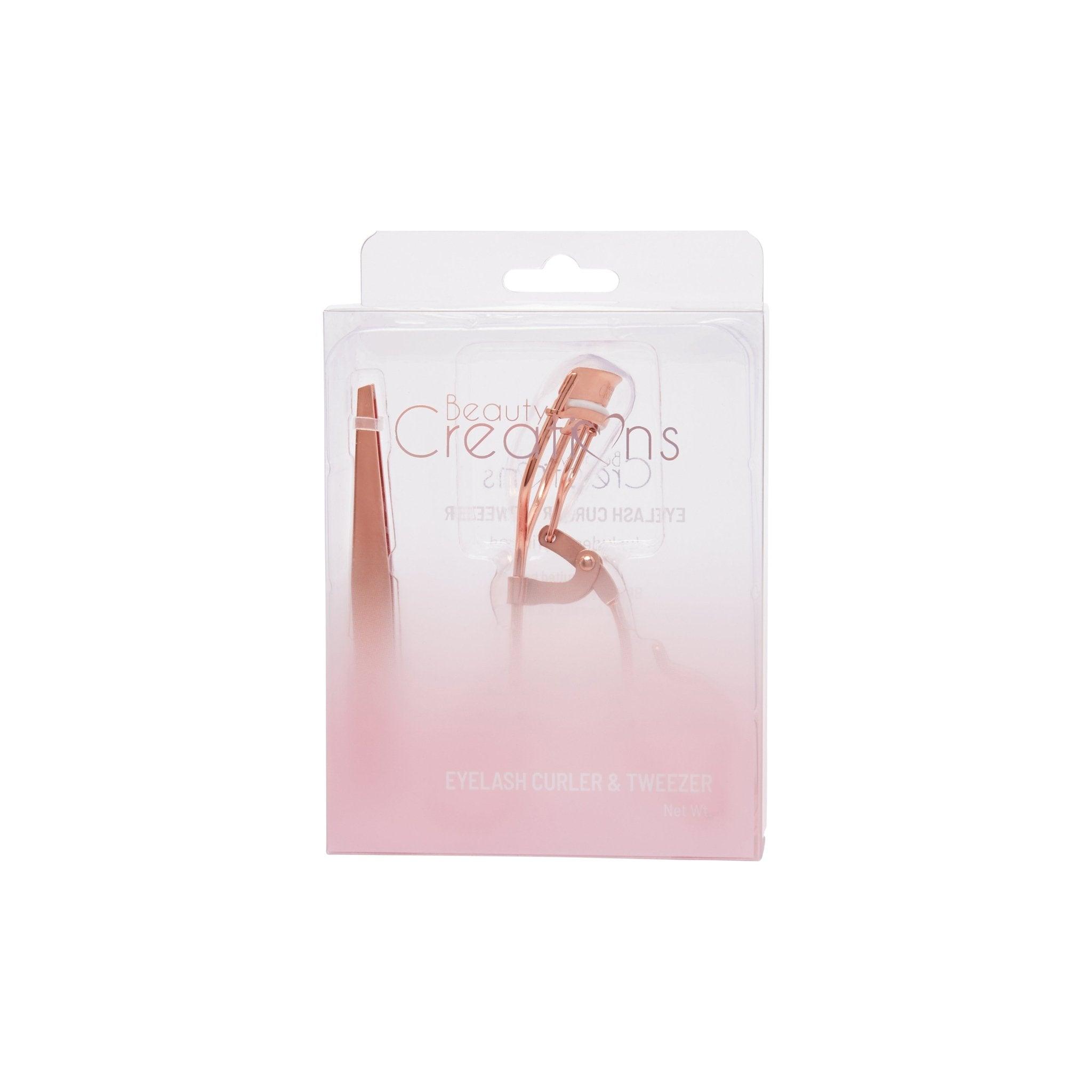 Rosegold Eyelash Curler and Tweezer Set